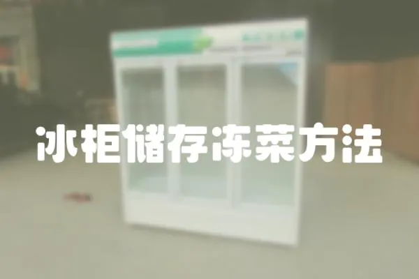 冰柜儲存凍菜方法