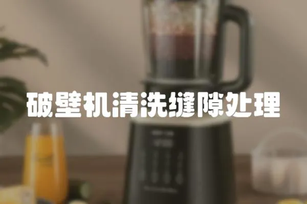 破壁機清洗縫隙處理