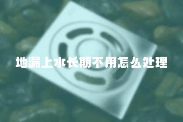 地漏上水長期不用怎么處理