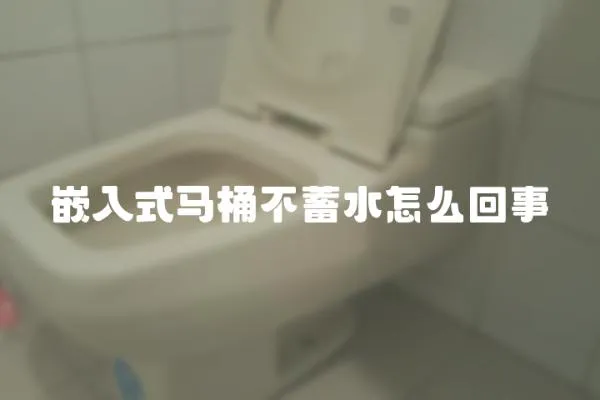 嵌入式馬桶不蓄水怎么回事