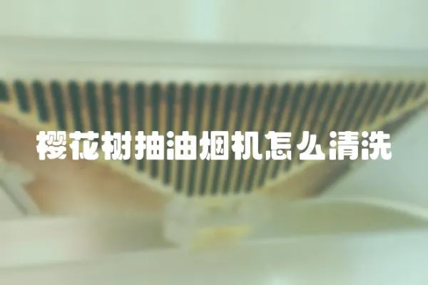 櫻花樹抽油煙機怎么清洗