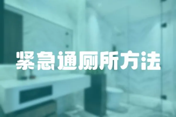 緊急通廁所方法