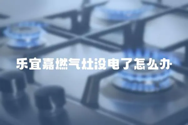 樂宜嘉燃氣灶沒電了怎么辦