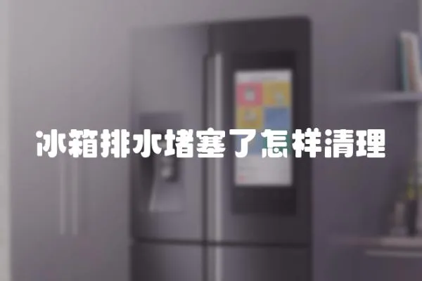 冰箱排水堵塞了怎樣清理