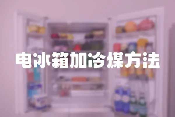 電冰箱加冷煤方法