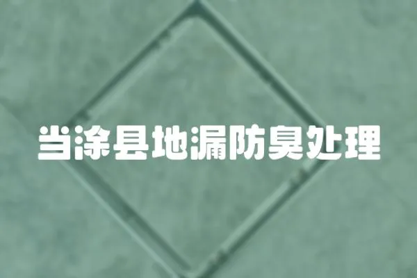 當涂縣地漏防臭處理