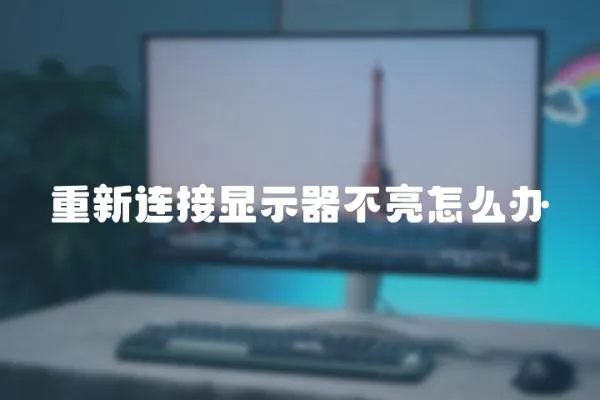 重新連接顯示器不亮怎么辦