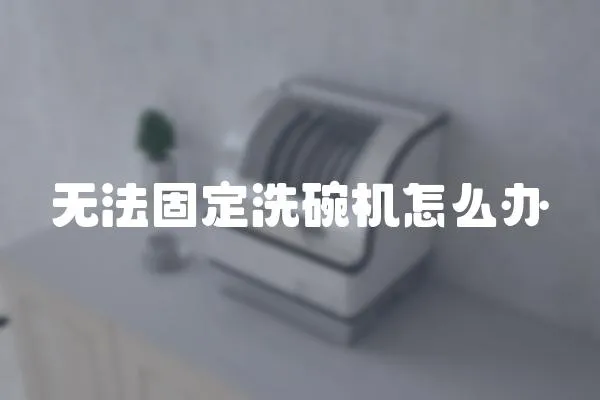 無法固定洗碗機怎么辦
