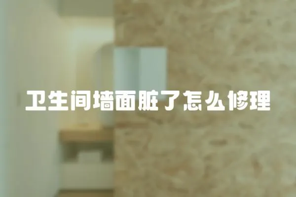 衛生間墻面臟了怎么修理