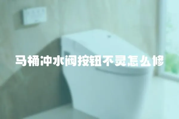 马桶冲水阀按钮不灵怎么修