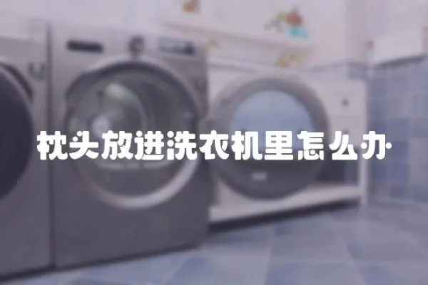 枕頭放進洗衣機里怎么辦