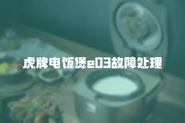 虎牌電飯煲e03故障處理