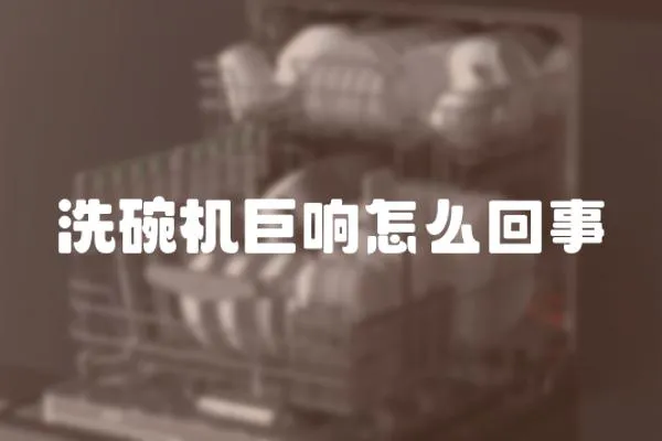洗碗機巨響怎么回事