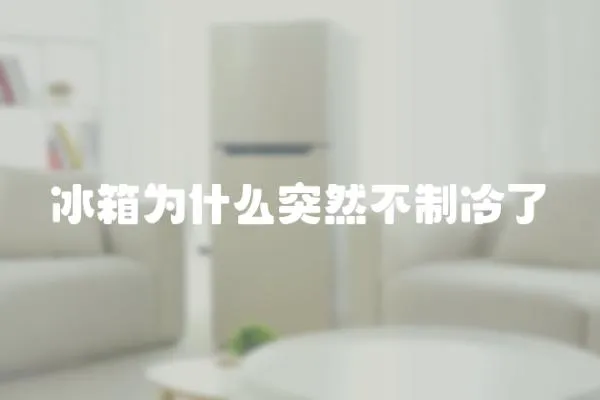 冰箱為什么突然不制冷了