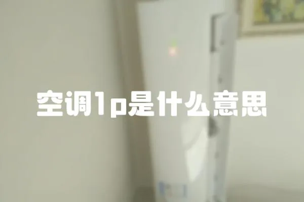 空調(diào)1p是什么意思