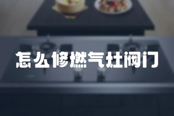 怎么修燃氣灶閥門