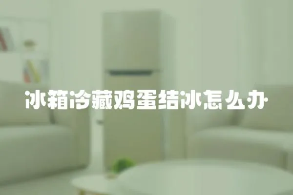 冰箱冷藏雞蛋結冰怎么辦
