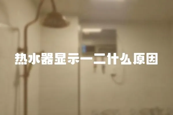 熱水器顯示一二什么原因