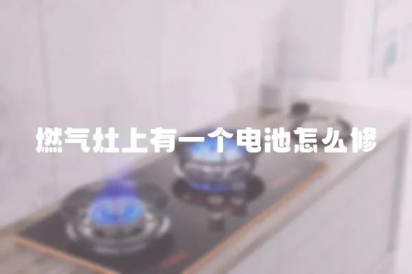 燃氣灶上有一個電池怎么修