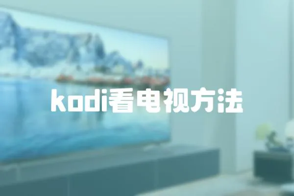 kodi看電視方法