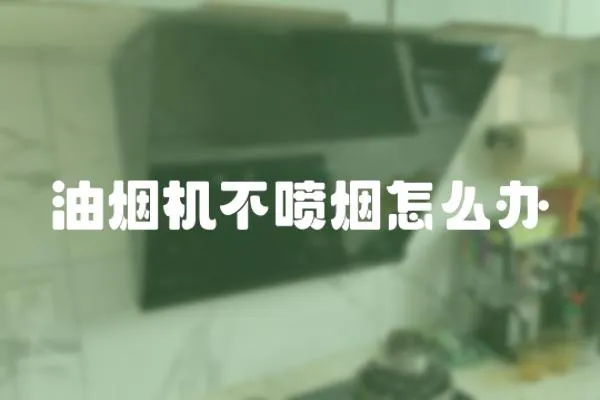 油煙機不噴煙怎么辦