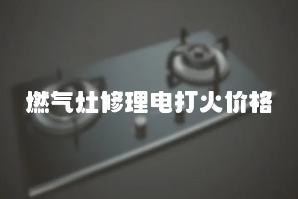燃氣灶修理電打火價格