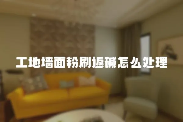 工地墻面粉刷返堿怎么處理