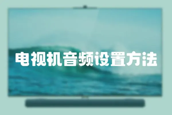 電視機音頻設置方法