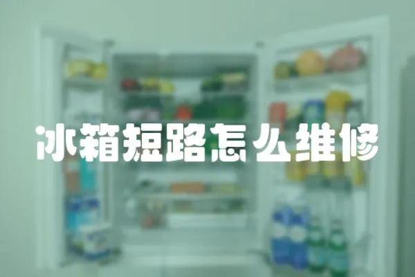 冰箱短路怎么維修
