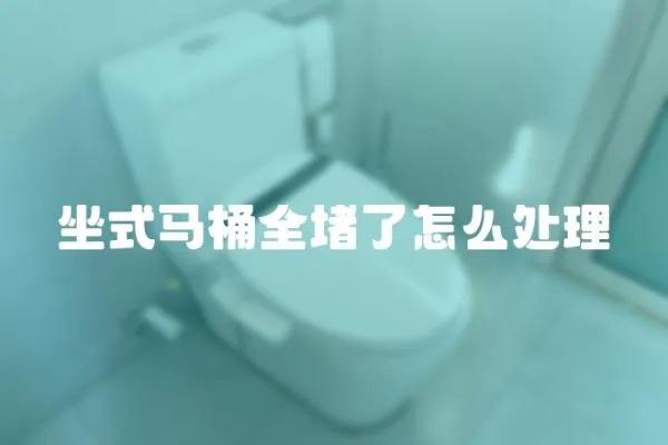 坐式馬桶全堵了怎么處理