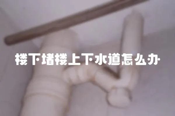樓下堵樓上下水道怎么辦
