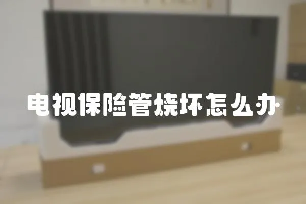 電視保險管燒壞怎么辦