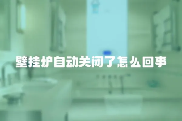 壁掛爐自動(dòng)關(guān)閉了怎么回事