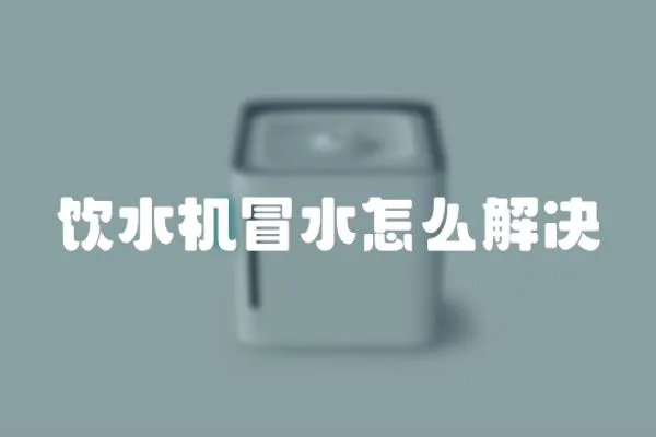 飲水機冒水怎么解決
