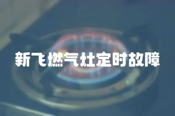 新飛燃氣灶定時故障