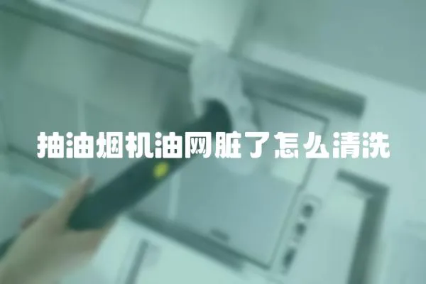 抽油煙機油網臟了怎么清洗