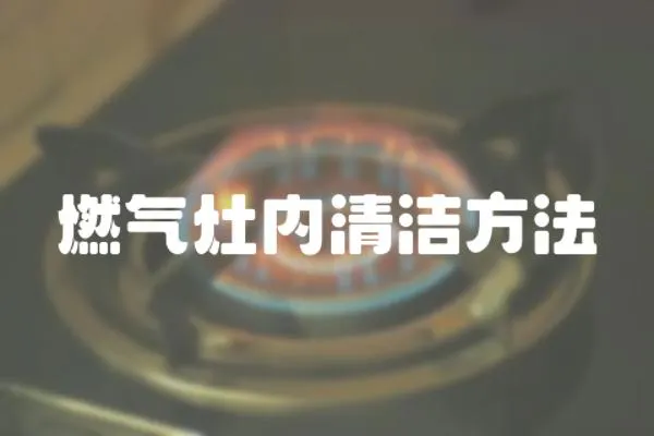 燃氣灶內清潔方法