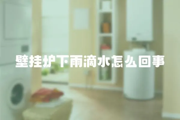 壁掛爐下雨滴水怎么回事