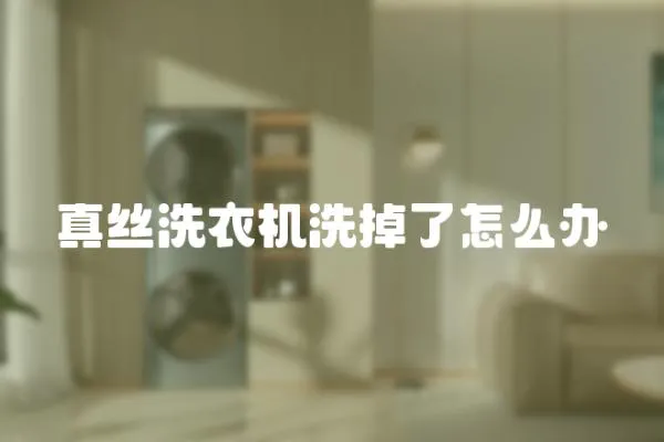 真絲洗衣機洗掉了怎么辦