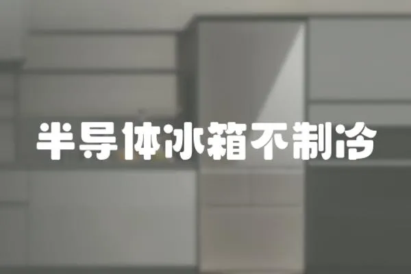 半導體冰箱不制冷