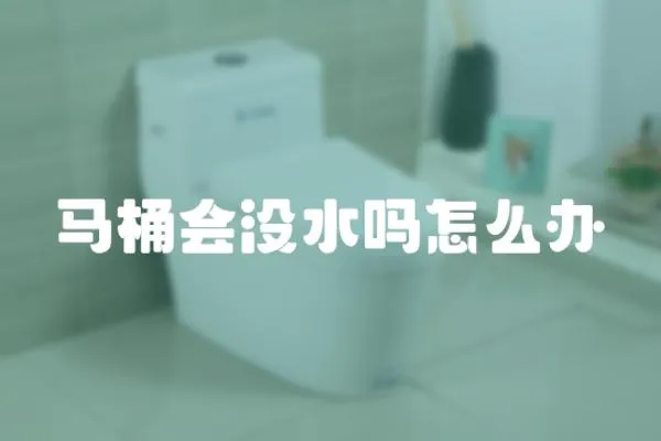 馬桶會沒水嗎怎么辦