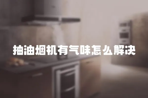 抽油煙機有氣味怎么解決