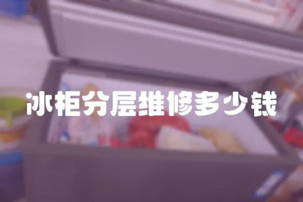 冰柜分層維修多少錢