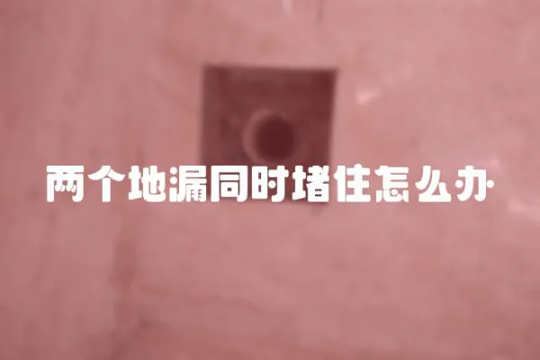 兩個地漏同時堵住怎么辦