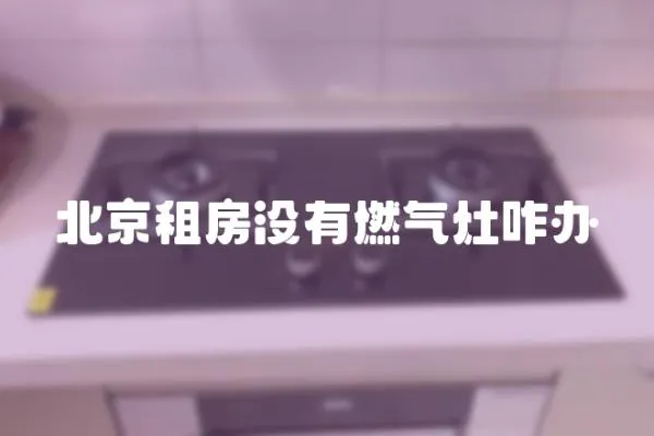 北京租房沒有燃氣灶咋辦