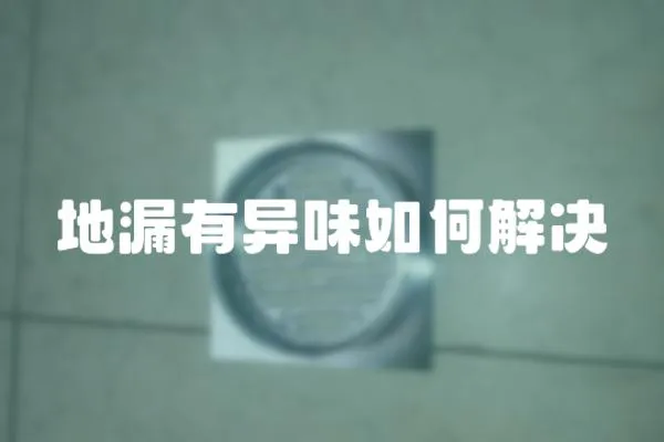 地漏有異味如何解決