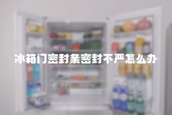 冰箱門密封條密封不嚴怎么辦