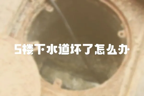 5樓下水道壞了怎么辦