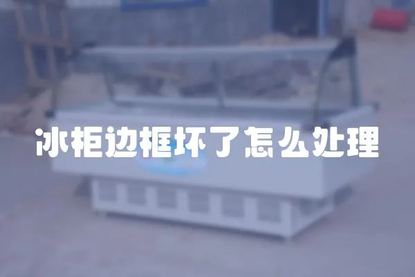 冰柜邊框壞了怎么處理