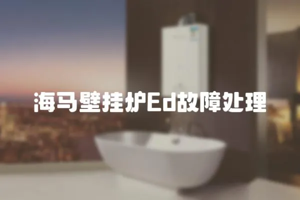 海馬壁掛爐Ed故障處理